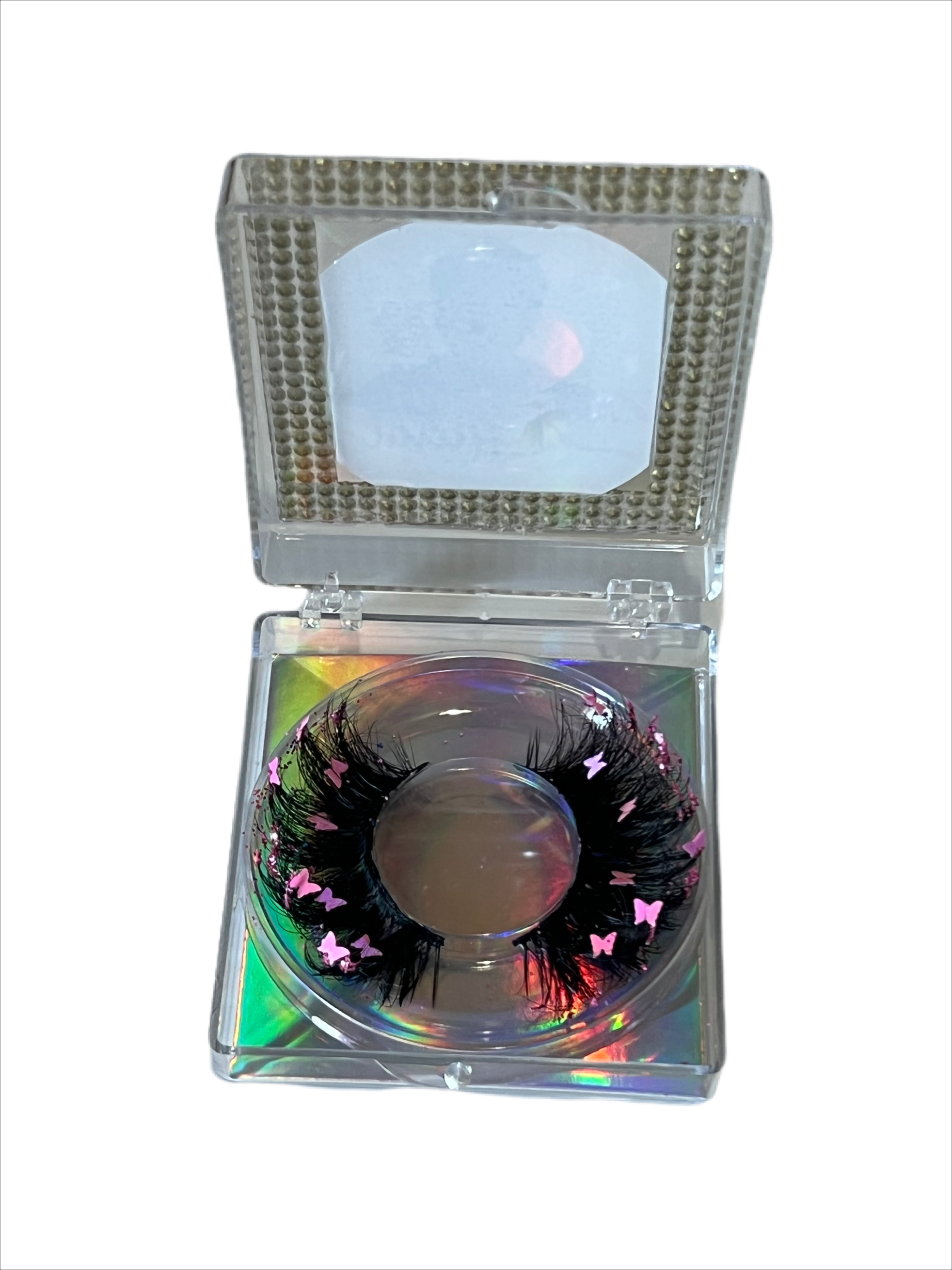 Pinkish eyelash