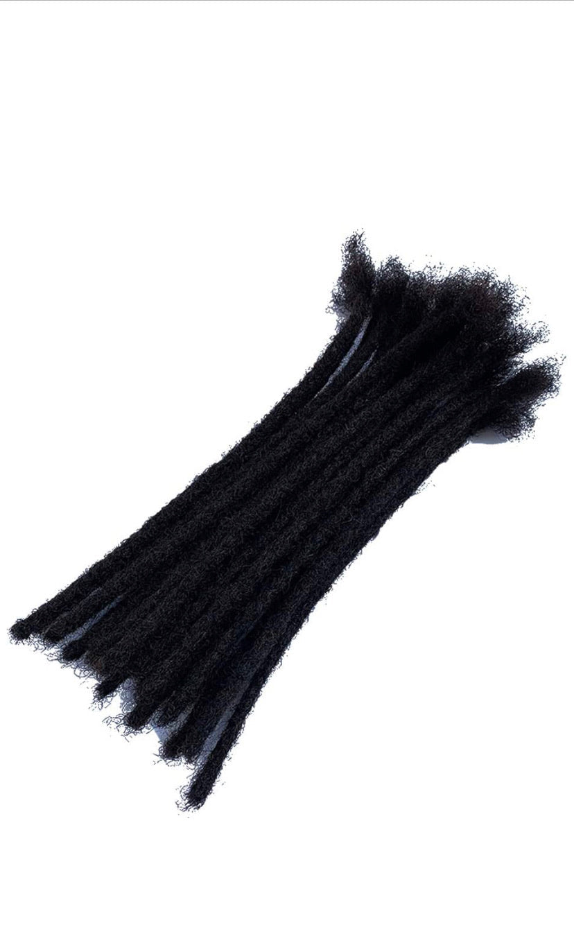 6inch 40 strands human hair dreads